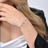 Bracciale Donna Luca Barra BK2616 In Acciaio Con Cuori E Cristalli