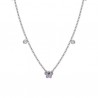 Collana Bambina Luca Barra JC145 In Acciaio Con Farfalle E Cristalli