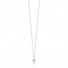Collana Bambina Luca Barra JC142 In Acciaio Con Stella Con Smalto Rosa