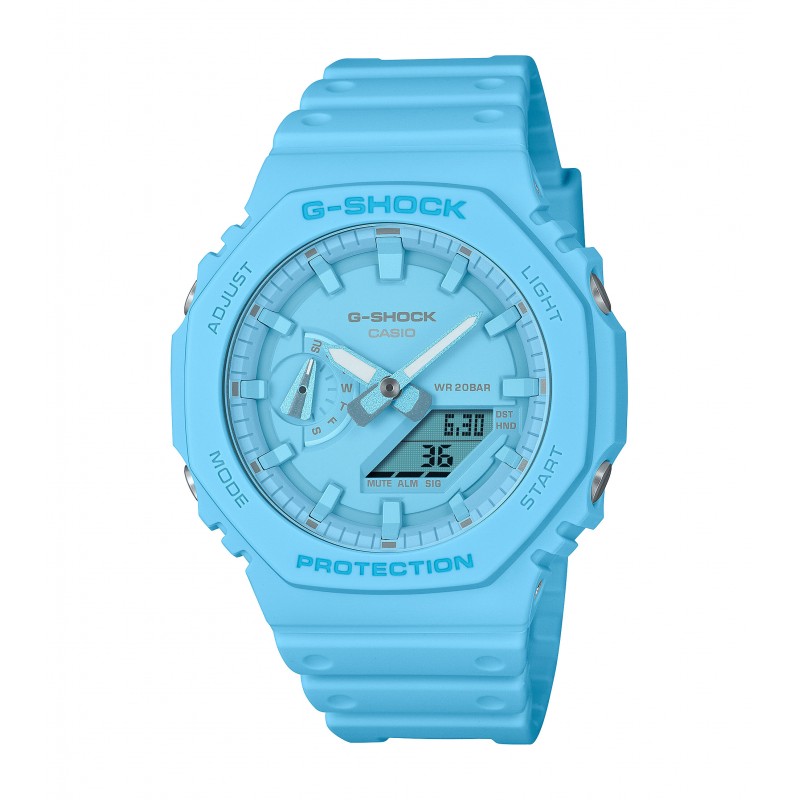 Orologio Uomo Casio G-SHOCK GA-2100-2A2ER Con Cassa E Cinturino Turchesi