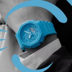 Orologio Uomo Casio G-SHOCK GA-2100-2A2ER Con Cassa E Cinturino Turchesi
