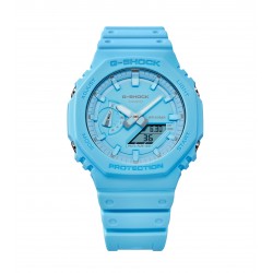 Orologio Uomo Casio G-SHOCK GA-2100-2A2ER Con Cassa E Cinturino Turchesi