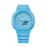 Orologio Uomo Casio G-SHOCK GA-2100-2A2ER Con Cassa E Cinturino Turchesi