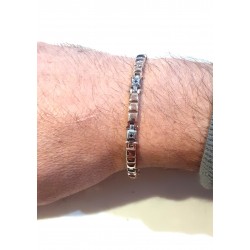 Bracciale Uomo Liu-Jo MLJ511 In Acciaio IP Rosé Con Cristalli Neri