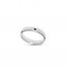Anello Uomo Liu-Jo MLJ498M28 In Acciaio A Fascia Con Cristallo Nero