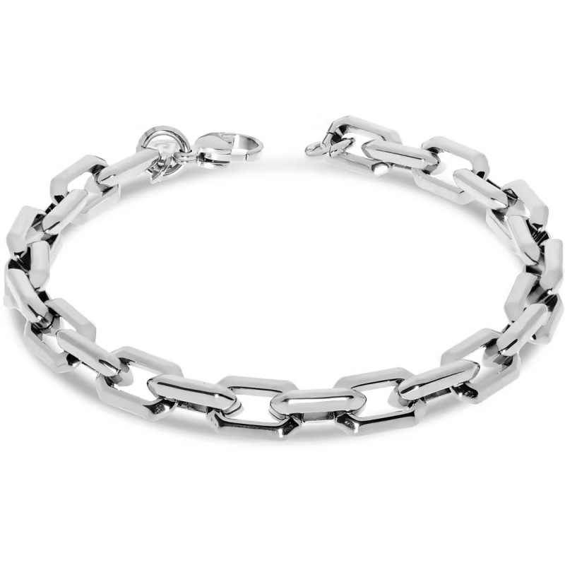 Bracciale Uomo Liu-Jo MLJ429 In Acciaio A Catena A Maglia Ottagonale