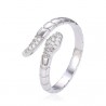 Anello Donna Trova Gioielli 7759-B In Argento Tipo Serpente Con Zirconi