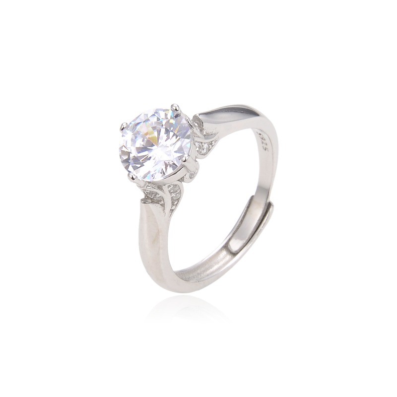 Anello Donna Trova Gioielli 4437 In Argento Tipo Solitario Con Zircone