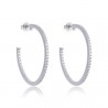 Orecchini Donna Trova Gioielli 5745-35 In Argento A Cerchio Con Zirconi