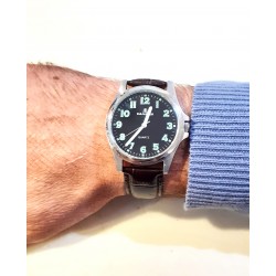 Orologio Uomo Margi 12456/P Classico Solo Tempo Con Cinturino Marrone Scuro