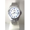 Orologio Uomo Margi 12456 Classico Con Quadrante Bianco E Cinturino Acciaio