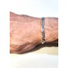 Bracciale Uomo Sovrani J9306 In Argento Con Piastra Centrale E Cristalli Neri