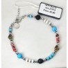 Bracciale Uomo Sovrani J7573 Con Elementi In Metallo E Pietre Multicolore