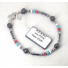Bracciale Uomo Sovrani J7576 Con Pietre Multicolore Ed Elementi Antracite