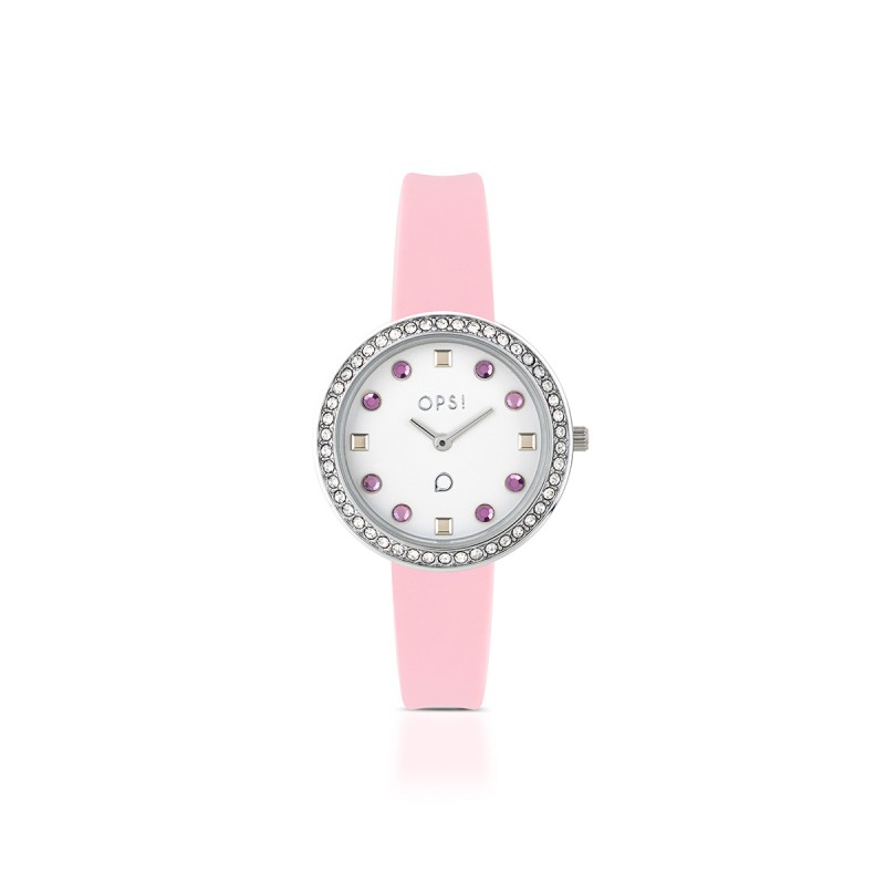 Orologio Donna OPSOBJECTS SILICON FINE OPSPW-997 Con Cinturino Rosa