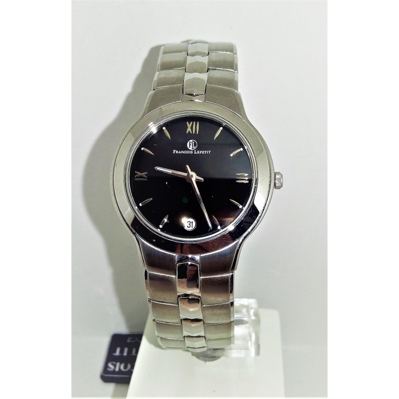 Orologio Uomo Francois Lepetit 034300G Con Quadrante Nero