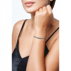 Bracciale Donna OPSOBJECTS SANDY OPSBR-870 In Acciaio Dorato Con Smalto Turchese