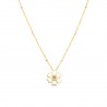Collana Donna OPSOBJECTS FLOWER OPSCL-908 In Acciaio Dorato Con Fiore E Smalto Bianco