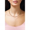 Collana Donna OPSOBJECTS SANDY OPSCL-896 In Acciaio Dorato Con Smalto Rosa