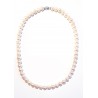 Collana Donna MIKIKO MFC450O4FCBI080 In Perle 8-8,5 Con Chiusura Oro Bianco
