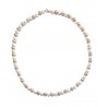 Collana Donna MIKIKO MC1444O4FCBG055 In Perle Bianche E Grigie Con Chiusura Oro Bianco