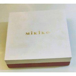 Collana Donna MIKIKO MC1444O4FCBG055 In Perle Bianche E Grigie Con Chiusura Oro Bianco
