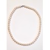 Collana Donna MIKIKO MFC450O4FCBI075 In Perle 7,5-8 Con Chiusura Oro Bianco