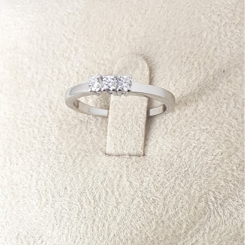 Anello Donna Trilogy MIKIKO MA5086O4BR016 In Oro Bianco E Diamanti