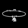Bracciale Donna Luca Barra BK2657 In Acciaio Con Pendente Unicorno Con Strass