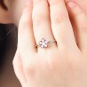 Anello Bimba Luca Barra in acciaio con fiore smaltato JA102