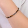 Bracciale Bambino Luca Barra JB193 In Acciaio Con Pietre Occhio Di Tigre