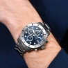Orologio Uomo Cronografo Luca Barra BU132 Con Quadrante Blu