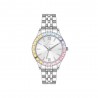 Orologio Donna Luca Barra BW381 In Acciaio Con Cristalli Multicolore