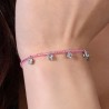 Bracciale Donna Luca Barra BK2679 In Acciaio Con Cristalli Rosa E Zirconi Quadrati
