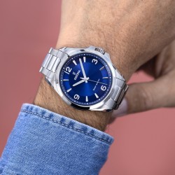 Orologio Uomo Festina F20656/2 Solo Tempo A Carica Solare Con Quadrante Blu