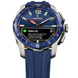 Orologio Smartwatch Uomo Festina Connected D F23000/1 Con Quadrante E Cinturino Blu Scuro