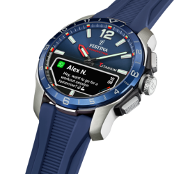 Orologio Smartwatch Uomo Festina Connected D F23000/1 Con Quadrante E Cinturino Blu Scuro