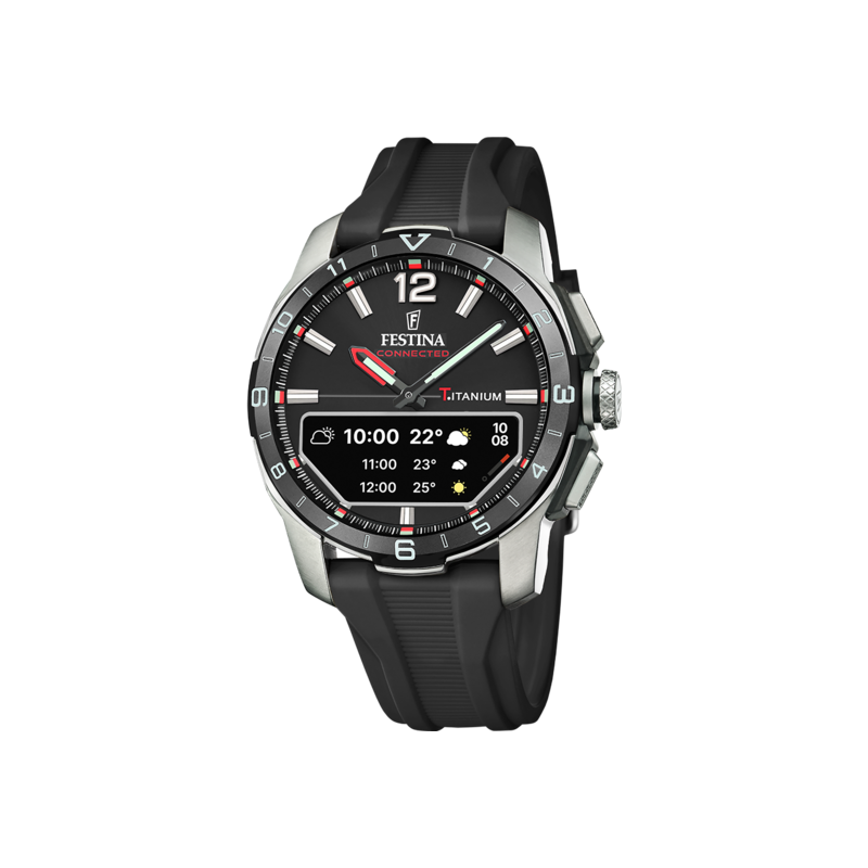 Orologio Smartwatch Uomo Festina Connected D F23000/4 Con Quadrante E Cinturino Neri