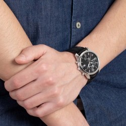 Orologio Uomo Festina F6855/8 Cronografo Classico Con Cinturino In Pelle Nera