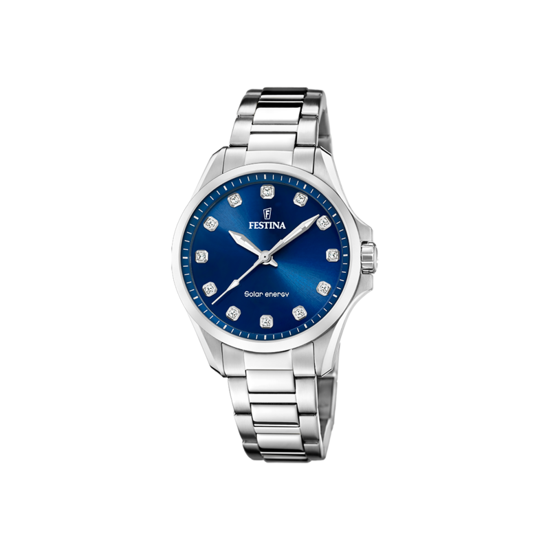 Orologio Donna Festina F20654/4 A Carica Solare Con Quadrante Blu