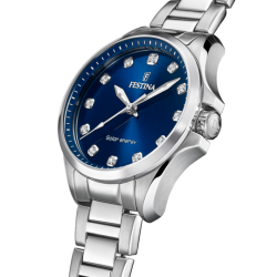 Orologio Donna Festina F20654/4 A Carica Solare Con Quadrante Blu