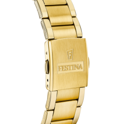 Orologio Uomo Festina F20633/2 Cronografo Con Cassa E Cinturino In Acciaio Dorato