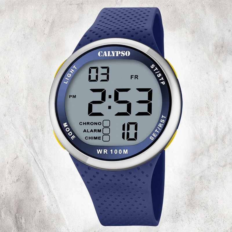 Orologio Uomo Digitale Calypso K5785/3 Con Cinturino Blu
