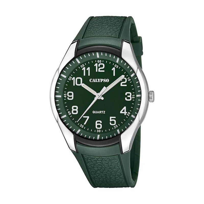 Orologio Uomo Calypso K5843/3 Con Quadrante E Cinturino Verde