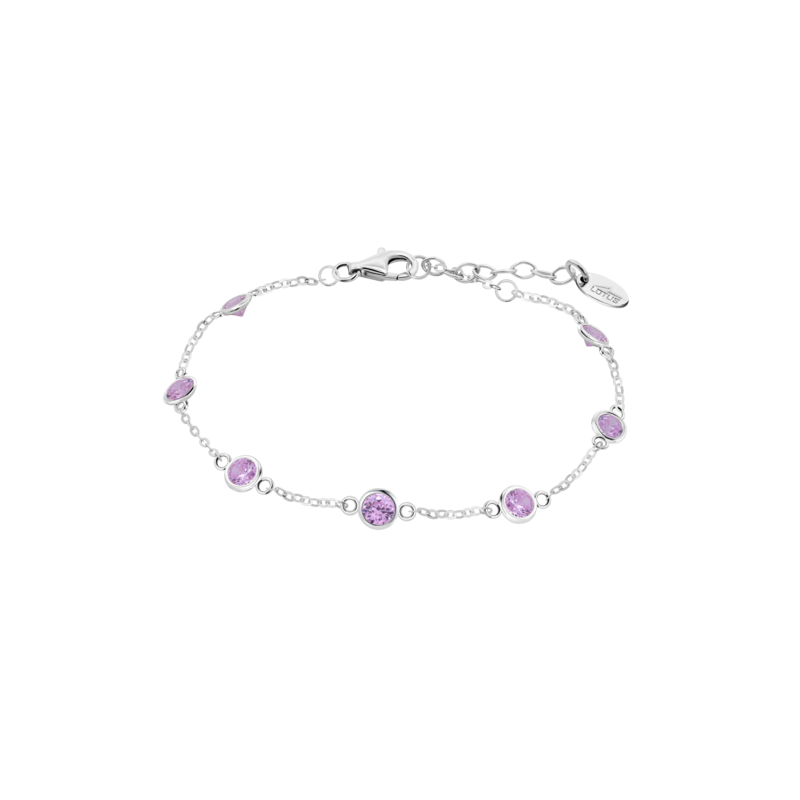 Bracciale Donna Lotus Silver LP3451-2/2 In Argento Con Zirconi Rosa