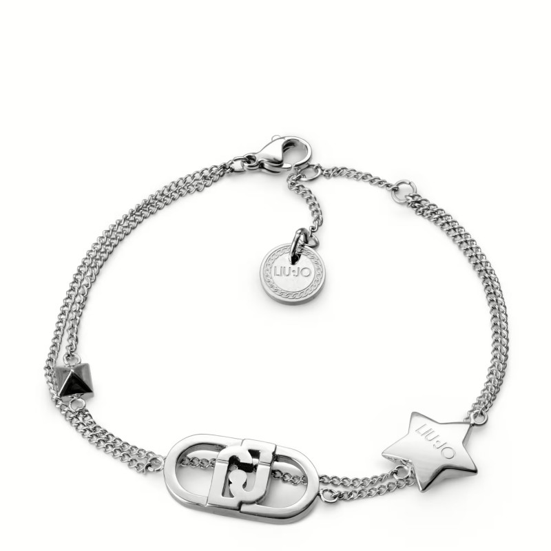 Bracciale Donna Liu-Jo LJ2207 In Acciaio A Doppio Filo Con Stella