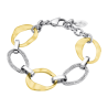 Bracciale Donna Lotus Style  LS1672/2/2 In Acciaio Bicolore A Catena Con Strass