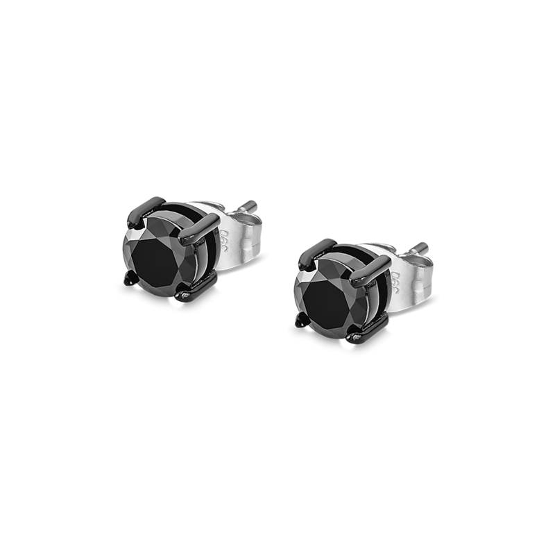 Orecchini Uomo Lotus Style LS2167/4/2 Punto Luce Con Pietra Nera