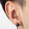 Orecchini Uomo Lotus Style LS2167/4/2 Punto Luce Con Pietra Nera
