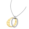 Collana Donna Lotus Style LS1672/1/2 In Acciaio Con Pendente Ovale E Strass